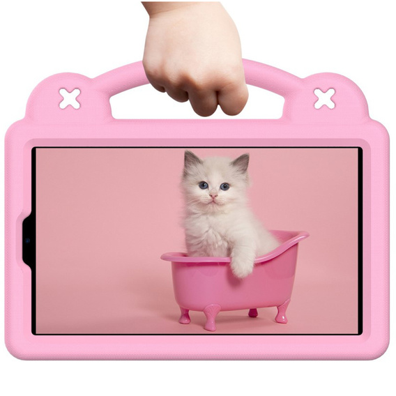 Husă pentru copii pentru Samsung Galaxy Tab A7 Lite 8.7 T220/T225, Cute Patterns, cu suport, roz