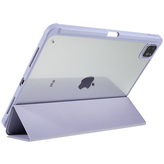 Husă pentru iPad Pro 11 2022 / 2021 / 2020 / 2018, Smartcase Hybrid, cu spațiu pentru stylus, violet