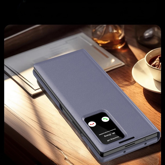 Husă cu clapetă pentru Samsung Z Fold5 5G, Smart View Wallet, lavanda
