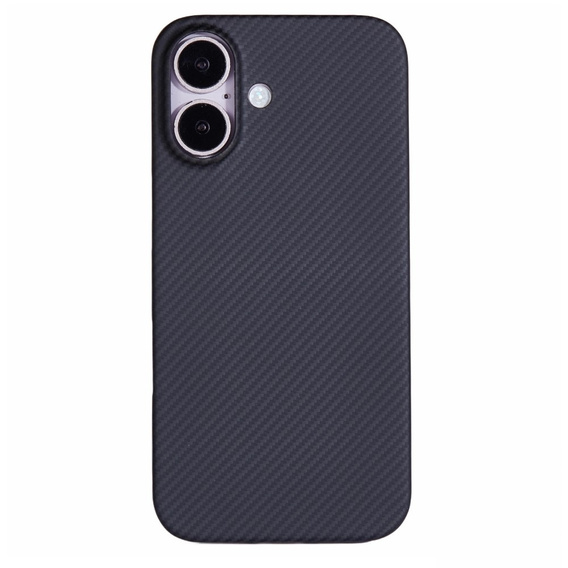Husă pentru iPhone 16 Plus, Aramid Fiber Cover, negru