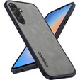 Huse pentru Samsung Galaxy A34 5G, ERBORD Business, cu placă de suport pentru mașină, gri deschis