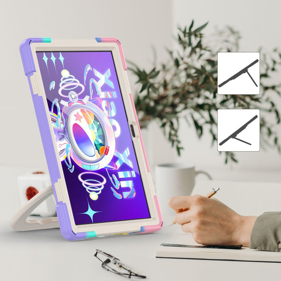 Husă pentru copii pentru Lenovo Tab M10 Plus 10.6 Gen 3 TB-125F TB-128F, blindată cu curea, multicolor