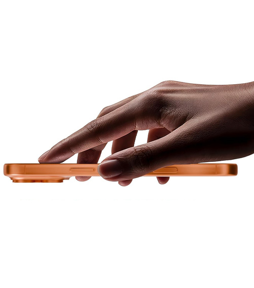 Husă magnetică dublă din sticlă pentru MagSafe pentru iPhone 17 Pro, portocaliu