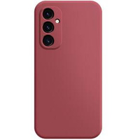 Husă pentru Samsung Galaxy A25, Silicone Lite, roșu + sticlă 9H