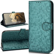 Husa cu clapetă pentru Motorola Edge 60 Pro, Wallet Rhombus, verde