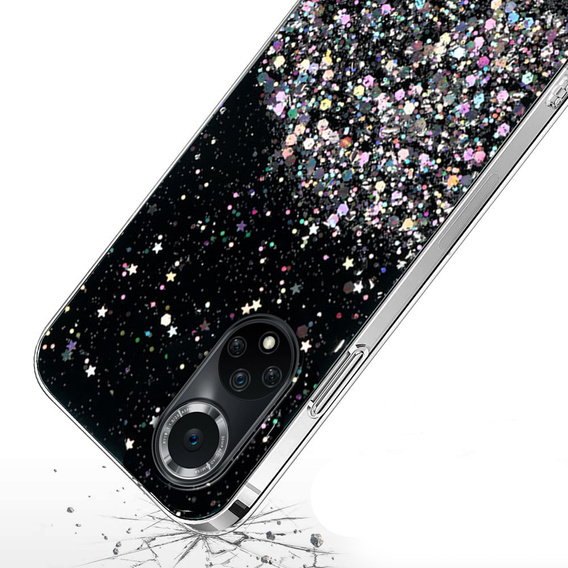 Huse pentru Huawei Nova 9, Glittery, negru