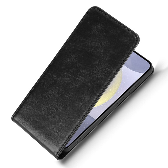 Cu clapetă pentru Samsung Galaxy S25, Flip, negru