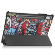Husă pentru Lenovo Tab P11 Pro Gen 2 TB132FU TB132XU 11.2", cu clapetă, graffiti