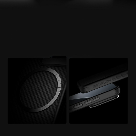 Carcasă pentru Xiaomi 15, carcasă blindată Nillkin, Carboprof Case, pentru Magsafe, negru