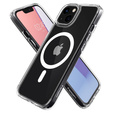 Carcasă MagSafe Spigen pentru iPhone 13 Mini, Ultra Hybrid, alb + 9H Tempered Glass