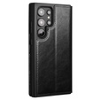 QIALINO Husă de portofel din piele cu clapetă pentru Samsung Galaxy S24 Ultra