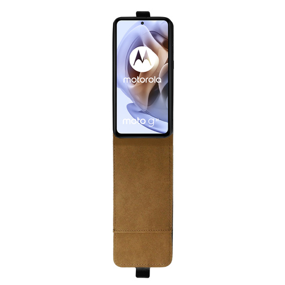 Cu clapetă pentru Motorola Moto G31 / G41, Flip, negru