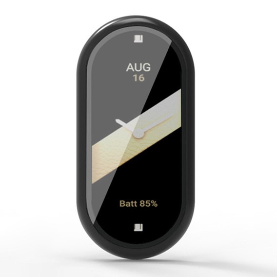 Carcasă 2in1 + sticlă călită pentru Xiaomi Smart Band 10 / 9 / 8, negru
