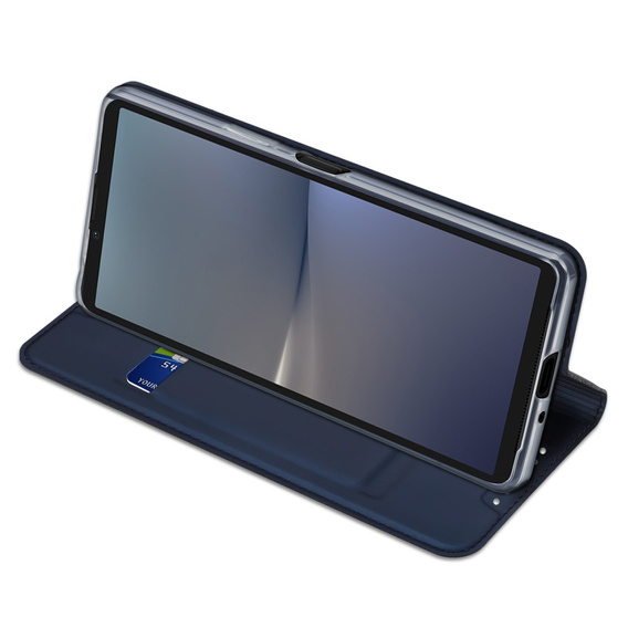 Dux Ducis Huse pentru Sony Xperia 10 VI, Skinpro, albastru închis