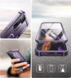 Husă blindată pentru Samsung Galaxy S22, Dexnor Full Body, violet
