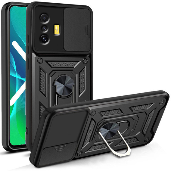 Husă blindată pentru Xiaomi Poco F4 GT, CamShield Slide, negru