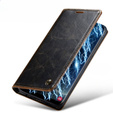 Carcasă flip CASEME pentru Samsung Galaxy S8, Waxy Textured, cafea