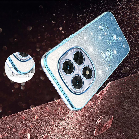 Husă Glitter Flower pentru Xiaomi Redmi Note 15 Pro Plus 5G