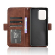 Cu clapetă pentru Oppo Reno 13F / Oppo Reno 13FS, Card Slot, maro