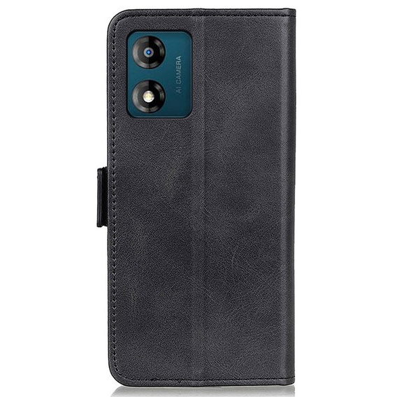 Cu clapetă pentru Motorola Moto E13, Wallet, negru