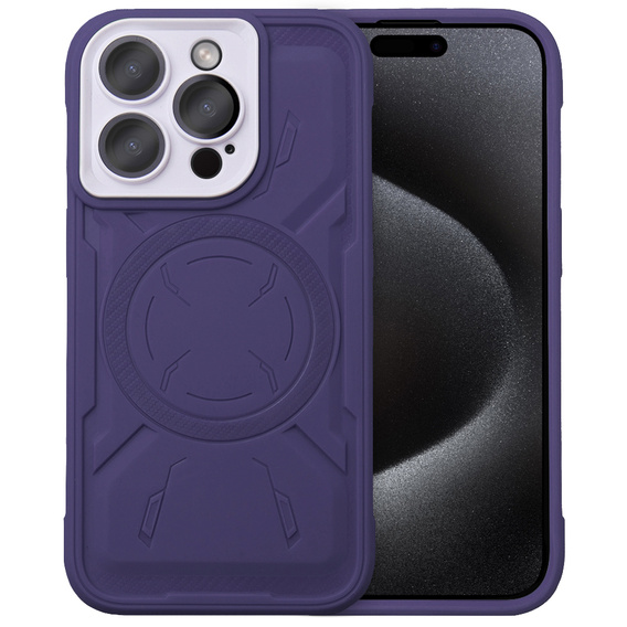 Husă pentru iPhone 15 Pro Max, ERBORD Armor Mag, violet
