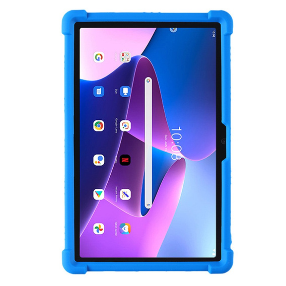 Silicon husă pentru Lenovo Tab M10 Plus 10.6 Gen 3 TB-125F TB-128F, Impact, armat, albastru închis