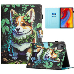 Husă pentru Lenovo Tab M11, cu clapetă, corgi dog