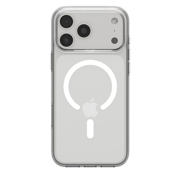 Carcasă Spigen pentru iPhone 17 Pro, Liquid Crystal MagSafe, transparentă/albă