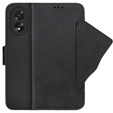 Cu clapetă pentru Oppo A38 4G / Oppo A18 4G, Card Slot, negru
