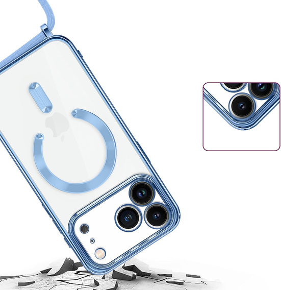 Electro MagSafe caz + lanyard pentru iPhone 17 Pro Max