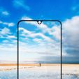 Amorus Full Glue Sticlă călită pentru Samsung Galaxy A25 5G, cadru negru