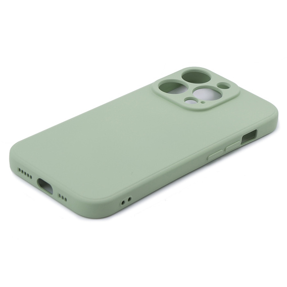 Husa pentru iPhone 15 Pro Max, Silicone Lite, verde