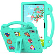Husă pentru copii pentru Lenovo M10 X306 2 Gen / M10 Plus TB-X606 10.3 / Samsung Tab A 10.1 T510/515 / K10 X6C6, Cute Patterns, cu suport, verde