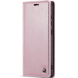 Carcasă flip CASEME pentru Samsung Galaxy A33 5G, Waxy Textured, roz