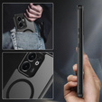 Husă pentru Oppo Reno 13F / Oppo Reno 13FS, pentru MagSafe, ERBORD Matt Case, negru