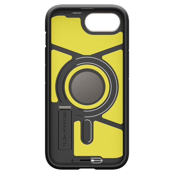 Carcasa Spigen pentru iPhone 16E, Tough Armor Mag MagSafe, gri + 9H Tempered Glass