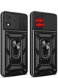 Husă blindată pentru Realme Note 50, CamShield Slide, negru