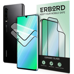 2x sticlă ceramică ERBORD Hybrid Glass pentru Huawei P30 Pro