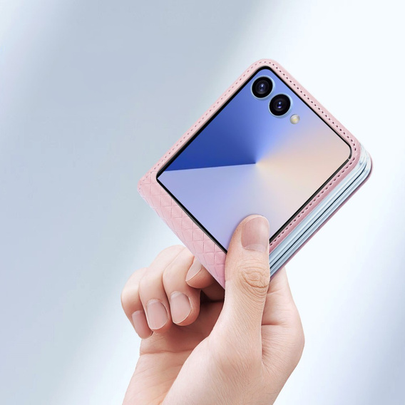 Husă Dux Ducis pentru Samsung Galaxy Z Flip7 5G, Bril, roz