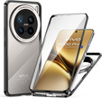 Husa pentru Vivo X200 Pro 5G, Magnetic Dual Glass, negru