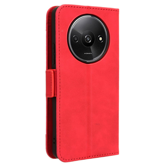 Cu clapetă pentru Xiaomi Redmi A3, Card Slot, roșu