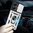 Husă blindată pentru Realme C55, CamShield Slide, de argint