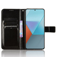Cu clapetă pentru Xiaomi Redmi Note 13 Pro 5G, Crazy Horse Wallet, negru