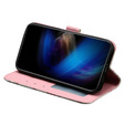 Cu clapetă pentru Samsung Galaxy A35 5G, Wallet, Roses alb