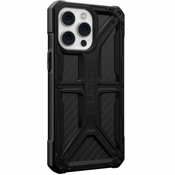 Carcasă Urban Armor Gear pentru iPhone 14 Pro Max, Monarch, carbon negru