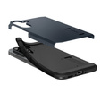 Carcasa Spigen pentru Samsung Galaxy A56 5G, Tough Armor Mag MagSafe, albastru închis + 9H Tempered Glass