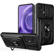 Husă blindată pentru Motorola Edge 30 Neo 5G, Camera Slide Card Slot, negru