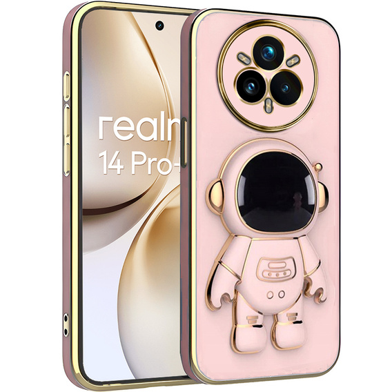 Huse pentru Realme 14 Pro 5G, Astronaut, roz
