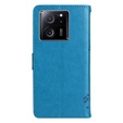 Carcasă cu clapetă pentru Xiaomi 13T / 13T Pro, copac, albastru