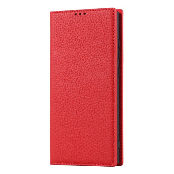 Husă din piele pentru Samsung Galaxy S23 Plus, ERBORD Grain Leather, roșu